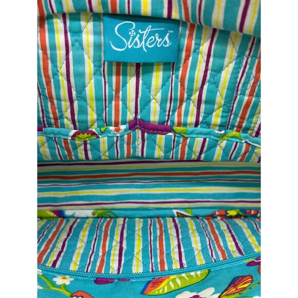 Longaberger Basket Sisters Summer Lovin' Tote Bag Purse Colorful Bright Stylish - Picture 5 of 7